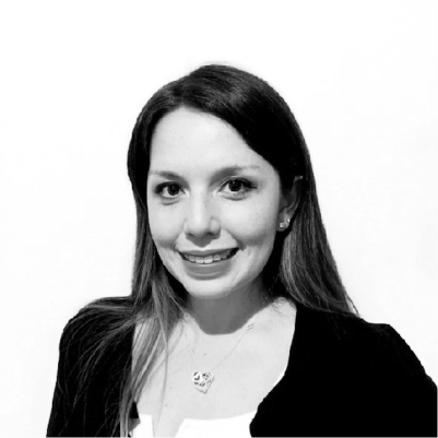 Alizon Fernanda Lopez's headshot, grayscale