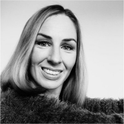 Annick OBrien's headshot, grayscale