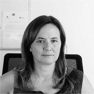 Elena Bianchi's headshot, grayscale