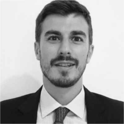 Guido Galletti's headshot, grayscale