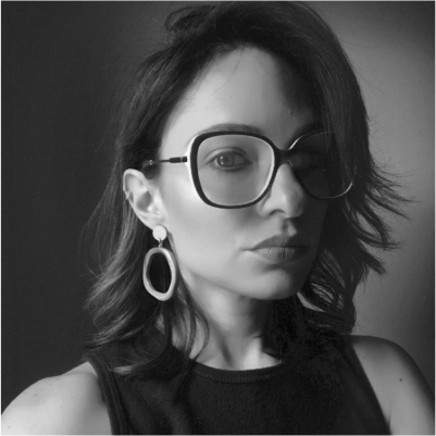 Mariana Werson's headshot, grayscale
