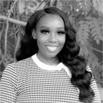Owobolade Shonowo's headshot, grayscale