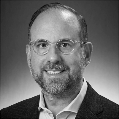 William Karazsia's headshot, grayscale